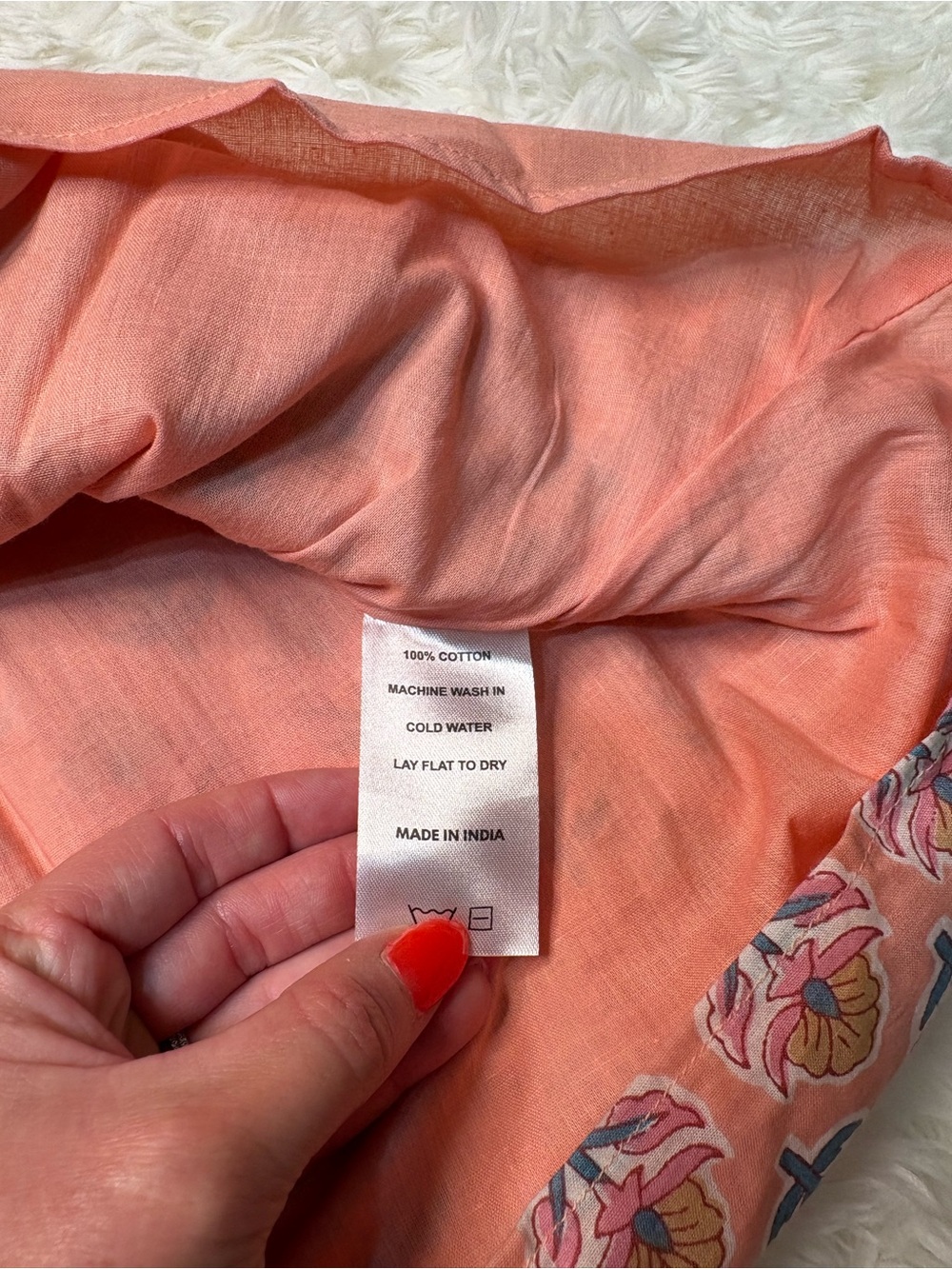 Marea by Liz Joy Sarah Flutter Dress in Coral Multi, EUC size small - Picture 4 of 7